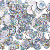 Round Sequins – 6mm – Silver Hologram (Approx. 1600pcs)